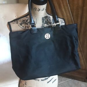 Tory Burch Black Nylon Tote